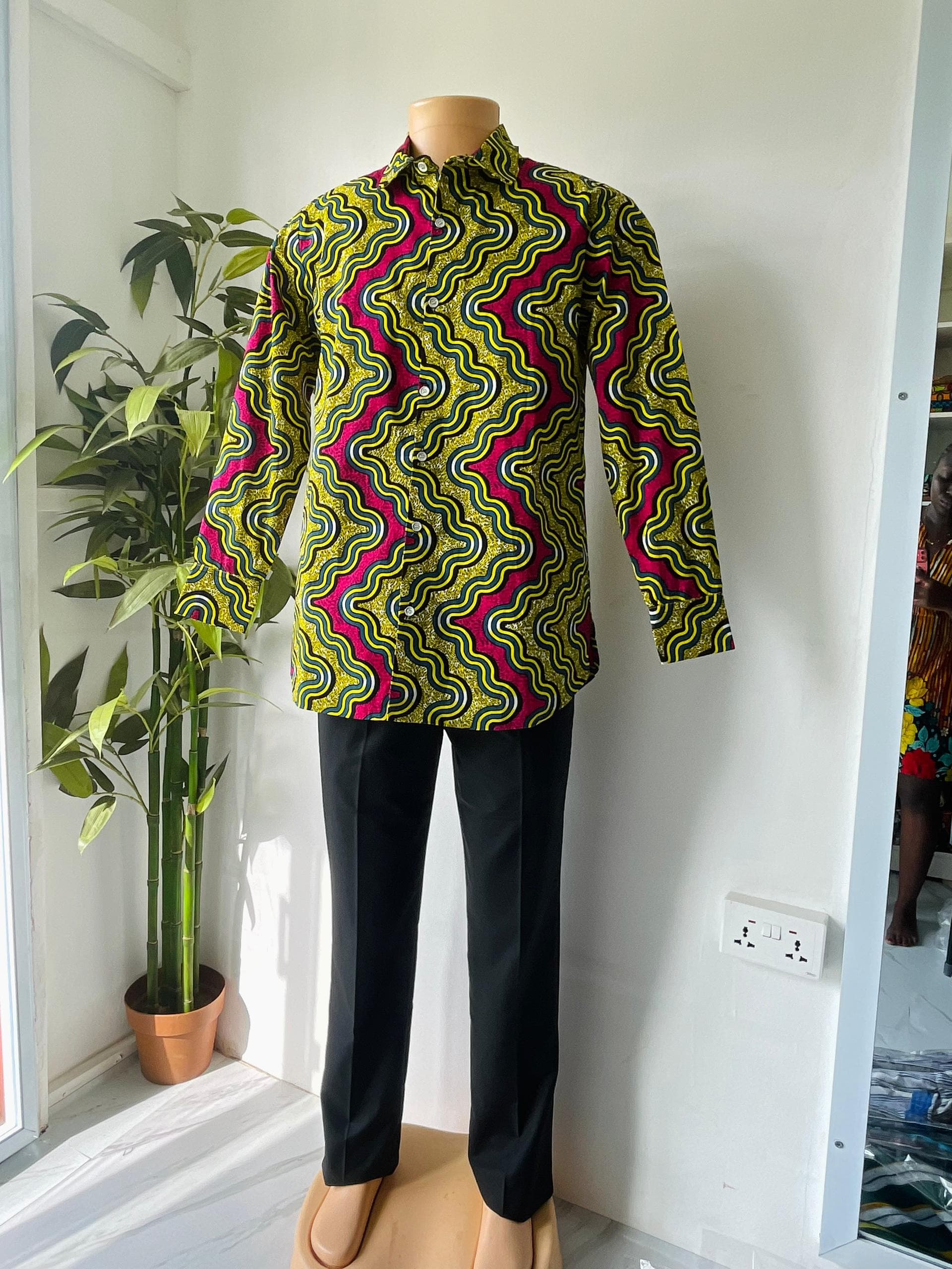 Long Sleeve Shirt — photo 1. Sefa Fabrics, Accra, Ghana.