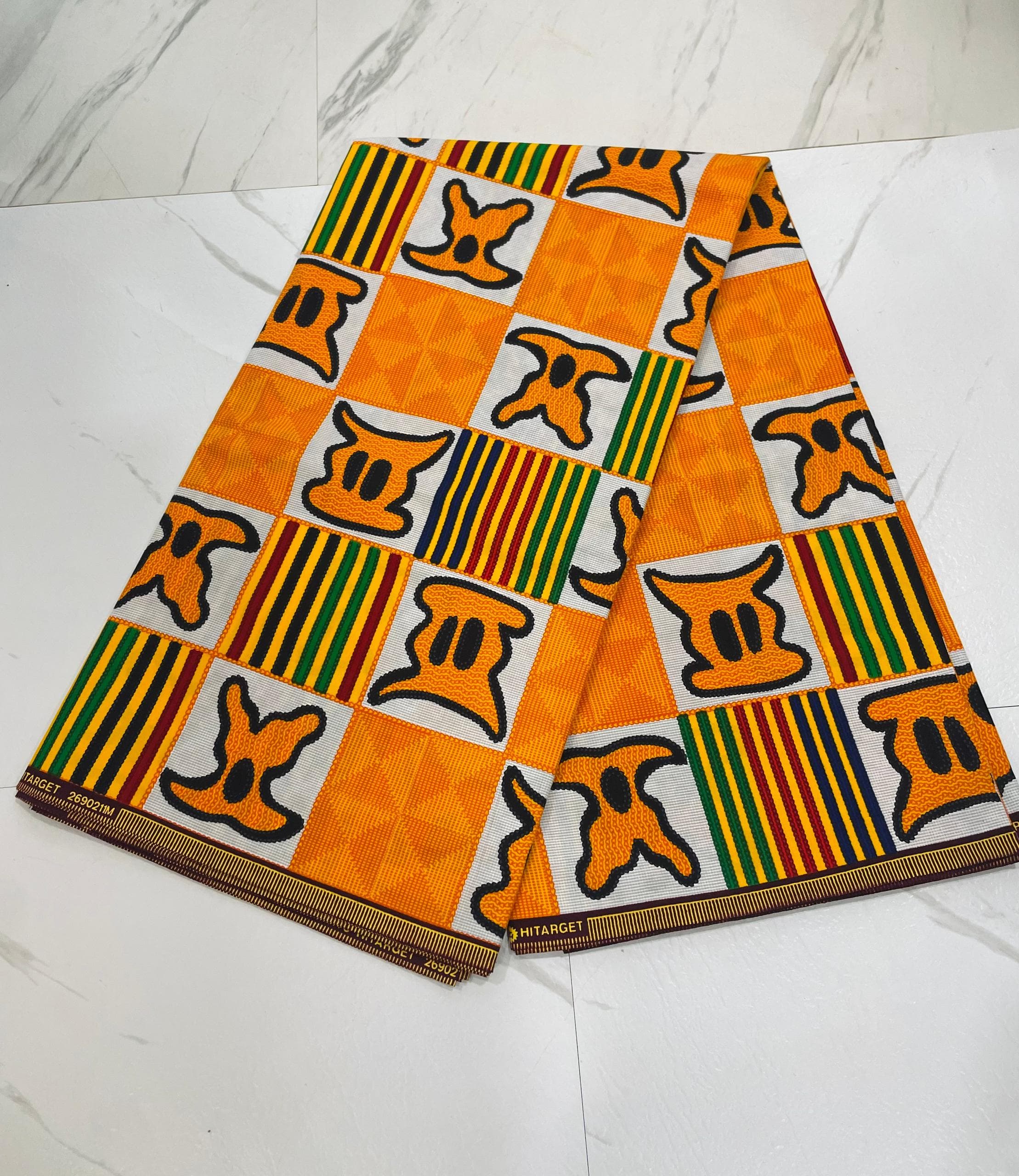 African Print Fabric — Style 13 — photo 1. Sefa Fabrics, Accra, Ghana.